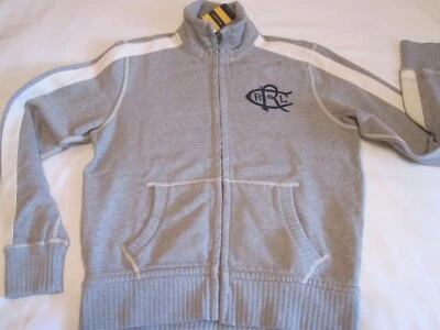 Rugby Ralph Lauren Sudadera Cremallera Completa Chaqueta de Pista (Gris Jaspeado | Talla: M) Nueva con Etiquetas Foto 1 de 4