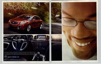 2011 Red Buick Regal  GS Vintage Car Print Ad Navigation System Photo Art  - Image 1 of 4