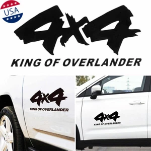 1x Negro 4x4 KING OF OVERLANDER Calcomanía Puerta Trasera Maletero Ventana Vinyl Car Sticker - Imagen 1 de 8