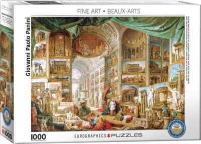 Gallery of Views of Ancient Rome 1000 Piece Jigsaw Puzzle Eurographics New - Image 1 of 2