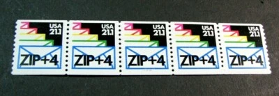 US PNC Stamp Scott# 2150a Sealed Envelopes1985 MNH Strip of 5 P#11111(note) L367 - Image 1 of 2