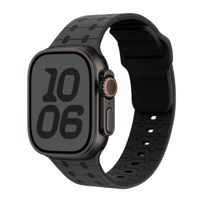 Silicone Sports Band Breathable Watch Strap For Apple Watch Ultra / Series 10-1 - Image 1 of 4