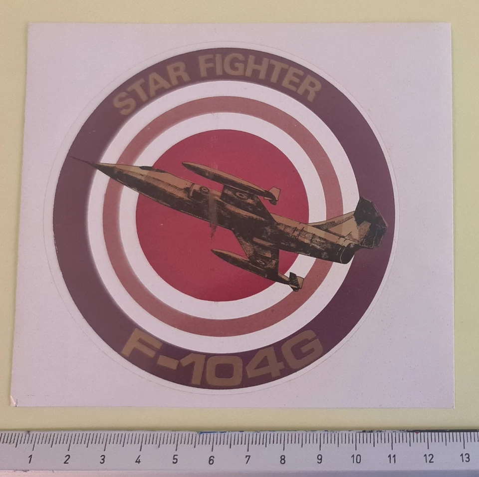 Raro ® 1970 pegatina fuerza aérea F-104 período Starfighter Foto 1 de 2