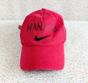 Nike Hat Cap Manchester United Red Lightweight Strap Adjustable Size - Picture 1 of 6
