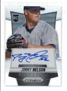 JIMMY NELSON 2014 PANINI PRIZM ON CARD ROOKIE AUTOGRAPH AUTO RC AH6268