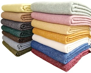 Wolldecke 100% Schurwolle Wohndecke Plaid in versch. Farben 140 x 200cm Tirol - Bild 1 von 78