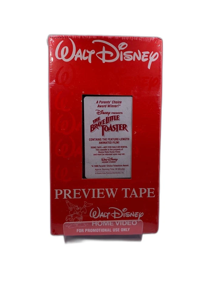 The Brave Little Toaster Screener VHS SEALED Walt Disney Home Video 1988 - Image 1 of 4