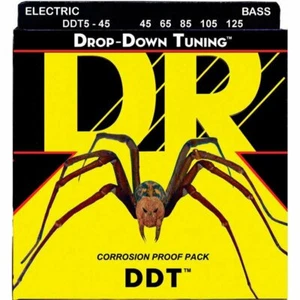 DR DDT5-45 Drop Down Tuning 5-String Bass strings 45-125 - Picture 1 of 2