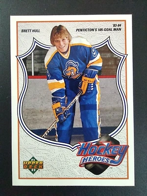 1991-92 Upper Deck Hockey Heroes #1 Brett Hull Penticton Knights - Image 1 of 4
