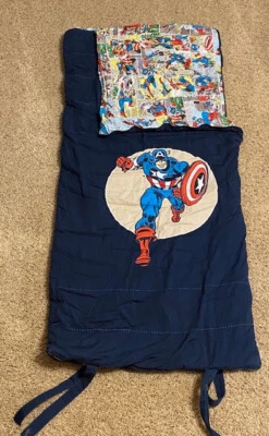 2012 Pottery Barn Kids Marvel Captain America Sleeping Bag - Image 1 of 3