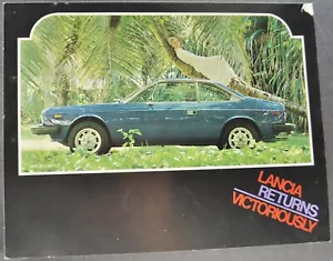 1975 Lancia Beta Coupe Sales Brochure Sheet Original 75 - Picture 1 of 2