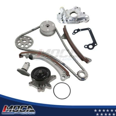 Timing Chain Kit Oil Water Pump VVT-i Gear fits 00-08 Toyota Matrix Corolla 1.8L — 第 1/4 张图片