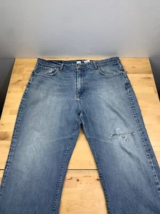 Lucky Brand Lowrise Bootleg Jeans Mens 40x28 Loose Baggy Casual Distress #9460 - Picture 1 of 10