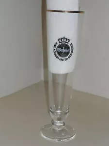 Warsteiner Wacfteiner Premium Verum Pilsner Ale Beer Glass Germany 12oz 10" NICE - Picture 1 of 3