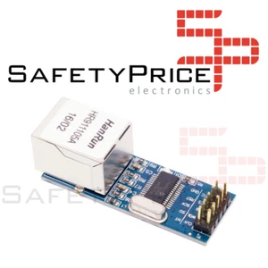Modulo RED Ethernet LAN Mini ENC28J60 Arduino AVR LPC STM3 HR911105A 3,3V 25MHz - Imagen 1 de 1