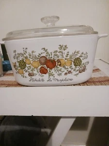 Vintage Retro Corning Ware Spice of Life A5- B5 Litre Oven Casserole Dish 25 Cm. - Picture 1 of 2