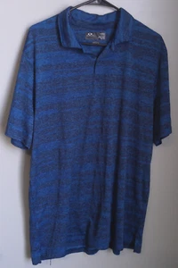 OAKLEY HYDROLIX REGULAR FIT MEN'S BLACK & BLUE POLO SIZE XL - Picture 1 of 2
