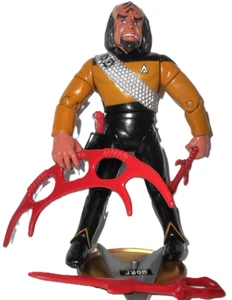 Star Trek Playmates 1992 WORF 100% Complete series 1 vintage 1993 yellow - Picture 1 of 4