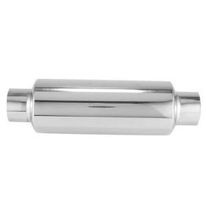 Auto Auspuff Endschalldämpfer 2,5 Zoll Einlass Edelstahl Universal Resonator 129105 - Bild 1 von 8