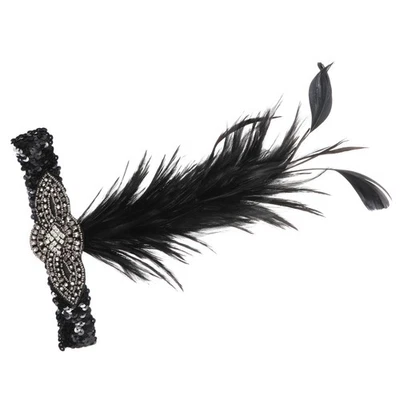  Women 1920s Headband Headpiece 1920s Hair Accessory Roaring 20s Accessory for - image 1 of 4