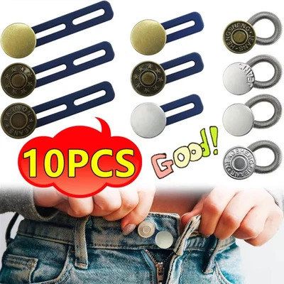 10/Pcs Button Extender for Trousers, Button Waist Extender, Pants Waist Extender - Image 1 of 4