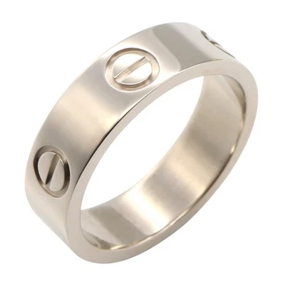 CARTIER Love Ring 18KWG White Gold Used unisex US size 6 #52 - Image 1 of 4