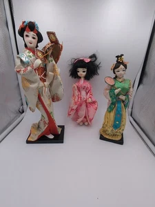Muñecas geishas japonesas vintage - Imagen 1 de 19
