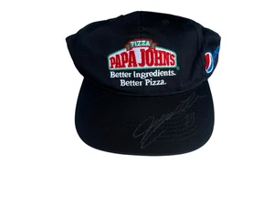Jeff Gordon NASCAR Legend Signed Autographed Papa John’s Pepsi Hat! No COA - Picture 1 of 8