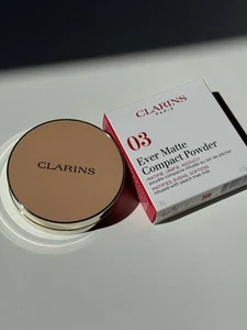 Clarins Ever Matte Compact Powder 10g 03 light medium - Zdjęcie 1 z 3