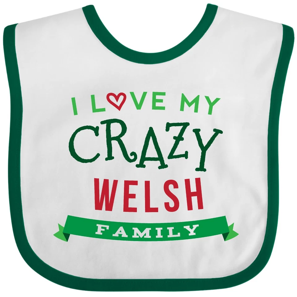 Inktastic Gales Divertido Reunión Familiar Galesa Bebé Babero Niño Niña Ropa Ropa Foto 1 de 1