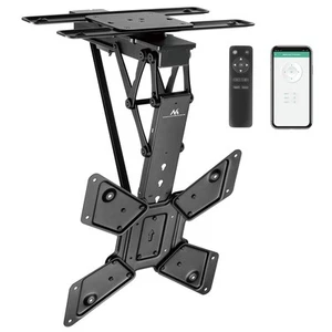 Support de plafond TV électrique avec télécommande, 23-65 pouces, jusqu'à 30kg - Photo 1/10