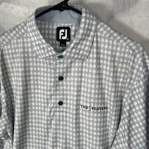 Camisa polo de golf geométrica Footjoy para hombre mediana The Players Championship - Imagen 1 de 8