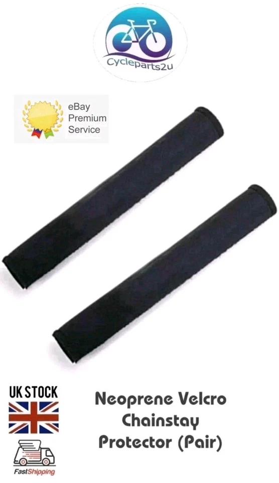 Chain Stay Frame Guard Protector Neoprene Black (2 Pack) - Image 1 of 4