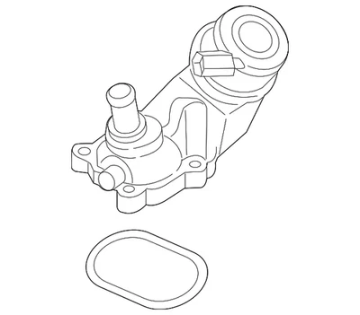 Volkswagen Touareg 2013-2016 original - unidad termostática 059-121-737-AM Foto 1 de 2