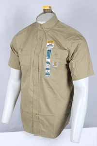 Carhartt Herren Ridgefield Kurzarm Hemd mit Knöpfen M Relaxed Fit 102417 253 - Bild 1 von 4