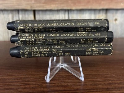 Antique Dixon 494 Carbon Black Lumber Crayons - Image 1 of 4
