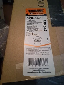 Dorman    620 547    Dual Fan Assembly Without Controller - Picture 1 of 3