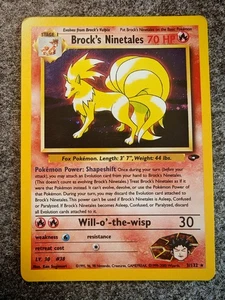 Pokémon Brock’s Ninetales Holo 3/132 Gym Challenge NM Englisch WOTC Vintage psa - Bild 1 von 2