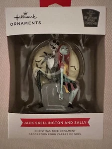 Disney’s The  Nightmare Before Christmas Jack & Sally Skellington~Ornament~NEW - Picture 1 of 8