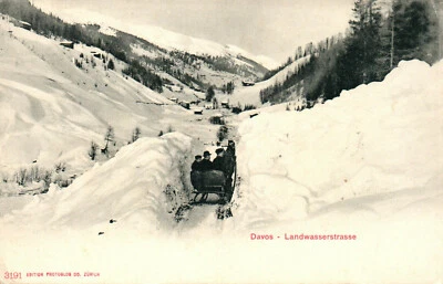 AK* Davos - Landwasserstrasse (AB) 70365 - Immagine 1 di 2