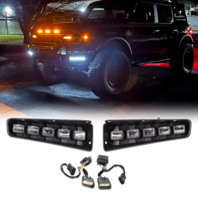 IAG I-Line 5 Lamp Bumper LED Light Kit for Ford Bronco 2021+ with Modular Bumper - Image 1 of 4