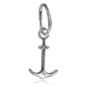 Sterling Silver Sailors Anchor Small Sailing Travel Pendant 925 Jewellery Charm - Picture 1 of 12