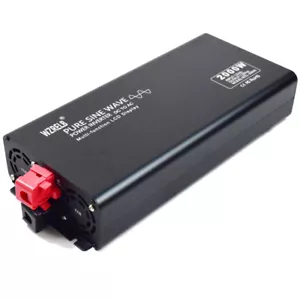 2000w Pure Sine Wave Inverter 12v 24v Power Converter Car Motor Truck LCD Solar - Picture 1 of 3