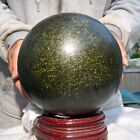 36.5Lb Huge Peridot Olivine Dark Green Gemstone Sphere Matrix Healing Specimen