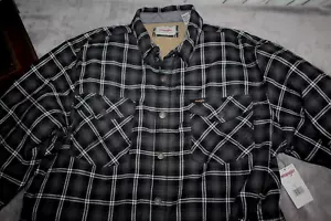 NWT WRANGLER Men's L Snap Button Cotton Poly Shacket Jacket - Picture 1 of 9
