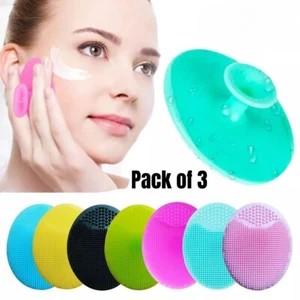 Silicone Face Scrubber Facial Care System Cleansing Brush Blackhead Remover - Picture 1 of 23