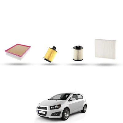 HOFFCAR Kit tagliando - 4 filtri per Chevrolet Aveo II 1.3 d 55kw dal 2011 - Image 1 of 4