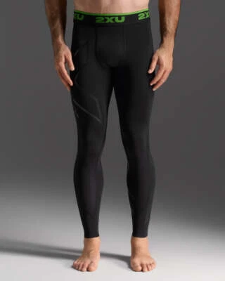 2XU Men’s Refresh Recovery Compression Tights - Extra Firm Graduated Compression - Image 1 of 2