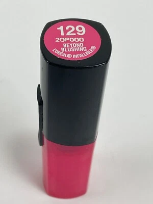 Loreal Infallible Lipstick, 129 Beyond Blushing New Without Box - Image 1 of 2
