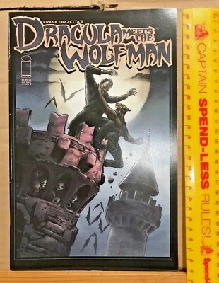 IMAGE COMICS 2008 DRACULA MEETS THE WOLFMAN #1 1ST PRINT 1-SHOT FRAZETTA ART NM! - Image 1 of 4